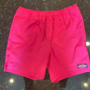 Vineyard Vines Pink Swim Trunks Quick-Dry Elastic Waist